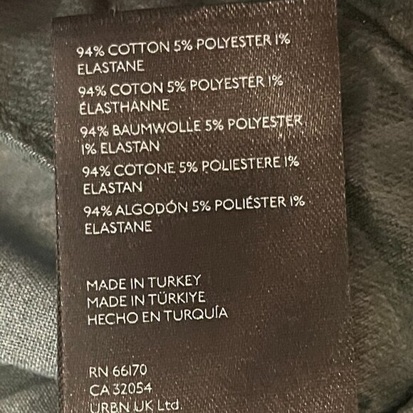 NWT Anthropologie Pilcro Coated Denim Pencil Skirt dark green 14 - Picture 11 of 11